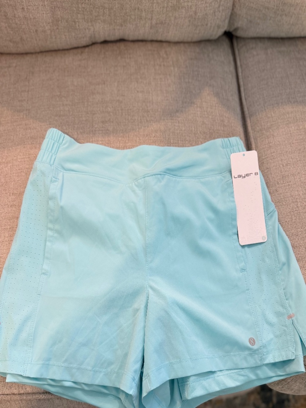 Layer8 Teal athletic shorts. New Size Medium